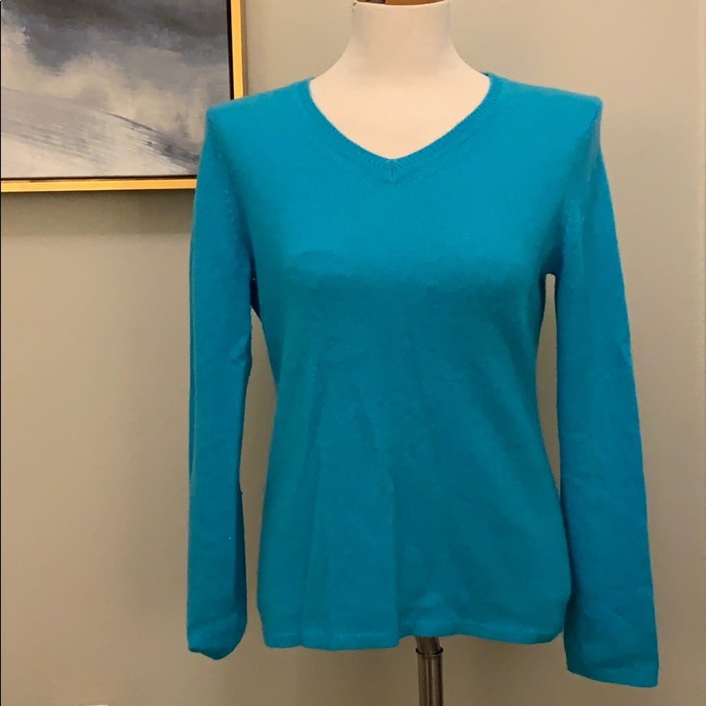 70’s Red Cashmere Crewneck Sweater by Peck & Peck main image 0